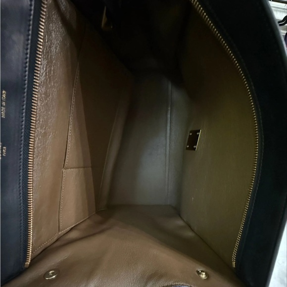 Celine Trapeze Brown, Black and Blue Shoulder Bag - Picture 4 of 6